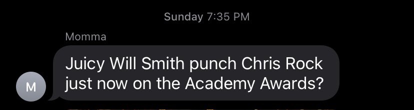 juicy will smith punch chris rock just now on the academy awards?