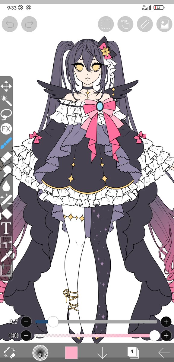 My another WIP 🤦🏼‍♀️ 
Why there's so much WIP? 😭😅 
I have to finish them one by one :'' 
#wipart #digitalart #digitaldrawing #illustrationart #illustration #originalcharacter #animegirl #ibisPaintX