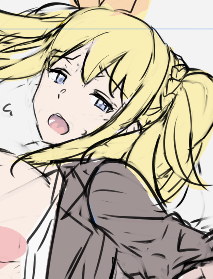 FANBOX限定イラスト、本日～あすにかけ更新予定です。エイプリルフール的にならないよう、頑張って完成させたい所存です。 