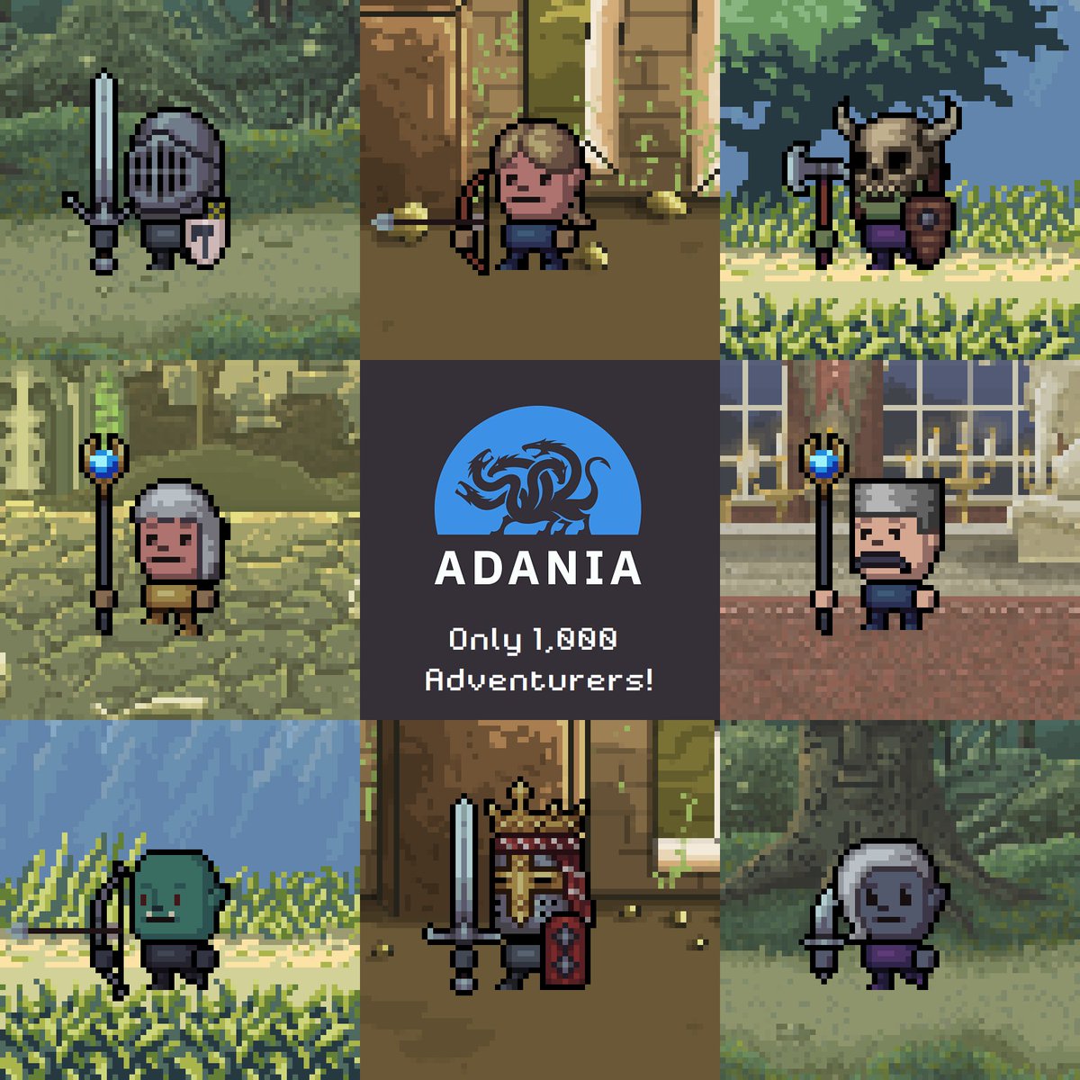 adania_io's tweet photo. 🔥Adania Adventurers are minting now!🔥

⚔️Get the stats you want on the character you want!
🏹Don't miss out on your favourite race! 

✅40 ADA
✅Available on https://t.co/xDttcvnQEr

Stats/Rarity will soon be comparable on @CnftTools!
#Cardano #CNFT #NFTgame https://t.co/l0n2Cal49n