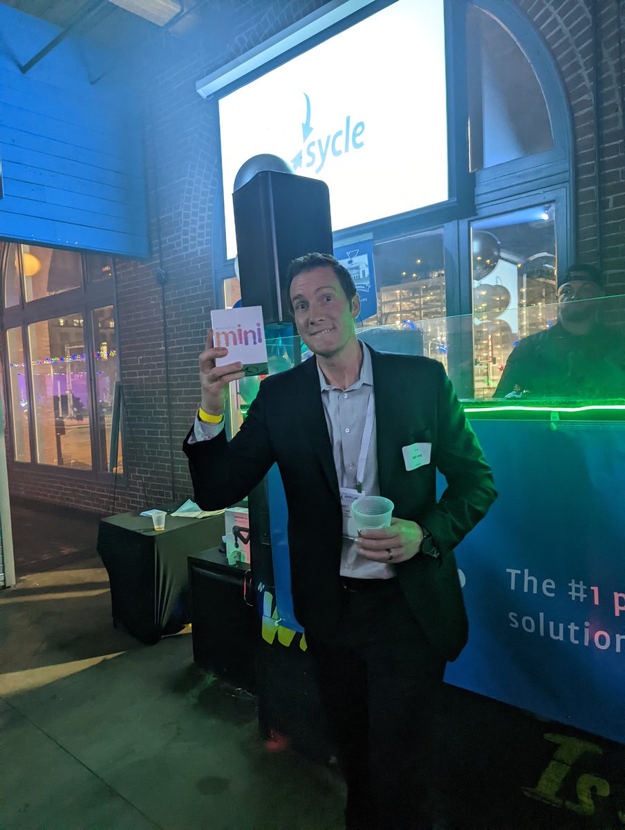 SycleNet's tweet photo. Winner #1 - Matt from @resoundus . Congrats!! #AAAConf22 #Sycle https://t.co/4vZO3PZOQh