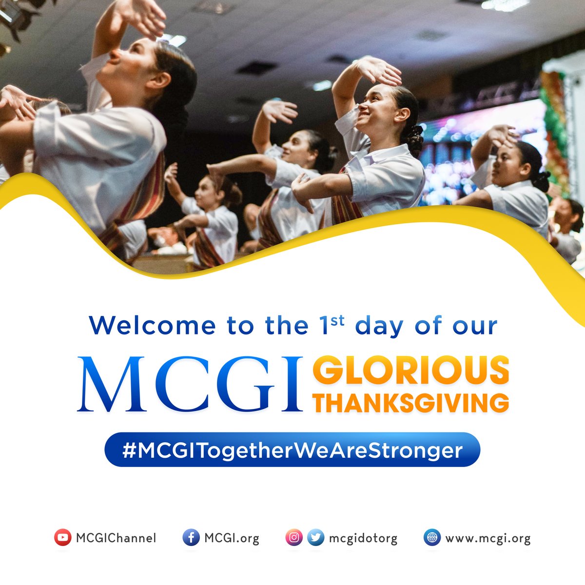 mcgidotorg's tweet photo. Welcome to the first day of our three-day Special Thanksgiving of God's People!
 
Together, let us give thanks and sing praises to our Almighty God and study His beautiful wisdom.
 
Thanks be to God! 

#MCGITogetherWeAreStronger
#ChristianNewYear https://t.co/6LrwRl9ViP