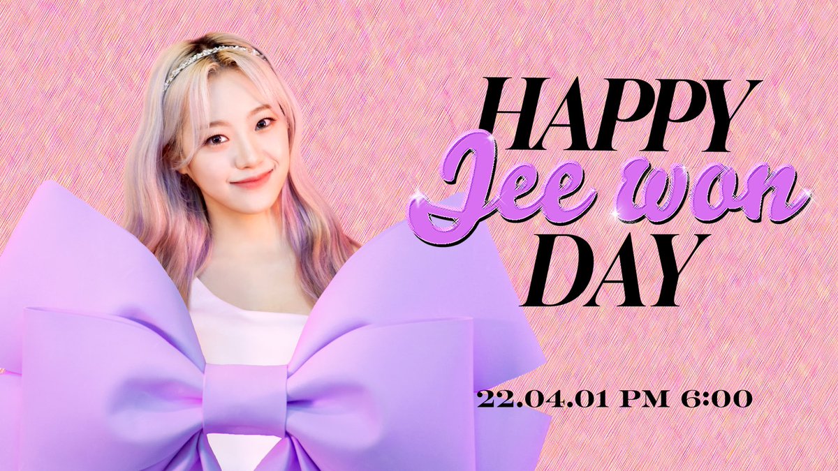 cignature_J9's tweet image. [V LIVE]
🎉HAPPY JEEWON DAY🎉

2022.04.01 PM 6:00
Coming Soon!

#시그니처 #cignature #지원 #Jeewon 
#시그니처_대장토끼_생일이지롱
#Happy_jeejee_day