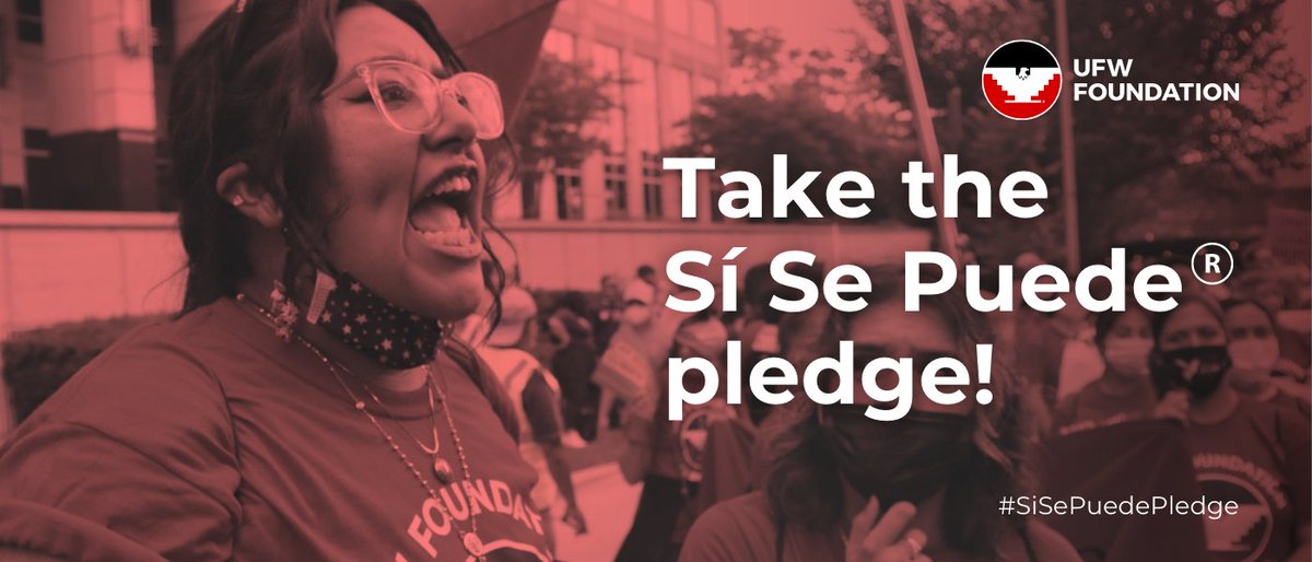 ufwfoundation's tweet photo. #CesarChavezDay is coming to an end, but the call to support farm workers continues. Commit to advocating for farm workers beyond today. Join @SierraClub in taking the #SiSePuedePledge now: https://t.co/E1Qi8fEK1Y https://t.co/jKJkAHd3vr