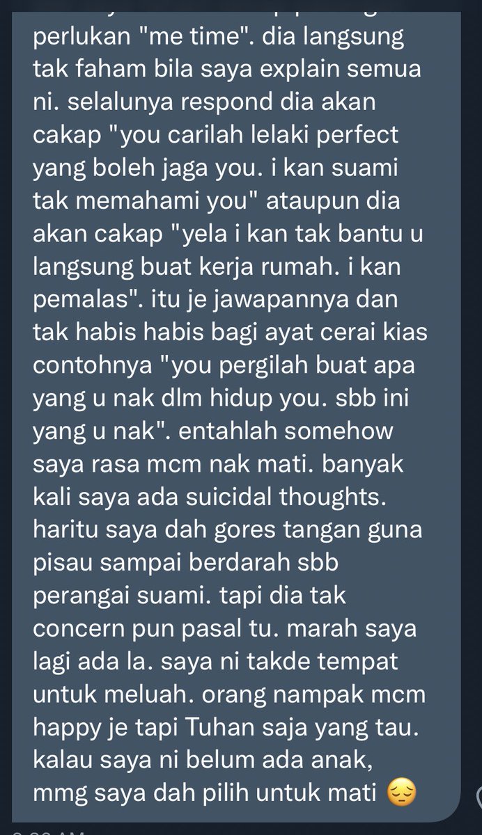 twtmalaywedding's tweet photo. 😩 Ada lagi suami yg anggap isteri macam ni? 

Haihhh.. kalau nak isteri puaskan nafkah “batin” tu. Jgn lah bagi isteri penat buat kerja rumah, uruskan anak apa semua. Hire pengasuh &amp; pembantu rumah. 

Isteri bekerja,
Balik kerja uruskan anak + kerja rumah. 
Letihnya… https://t.co/LkNlGVP1Jj