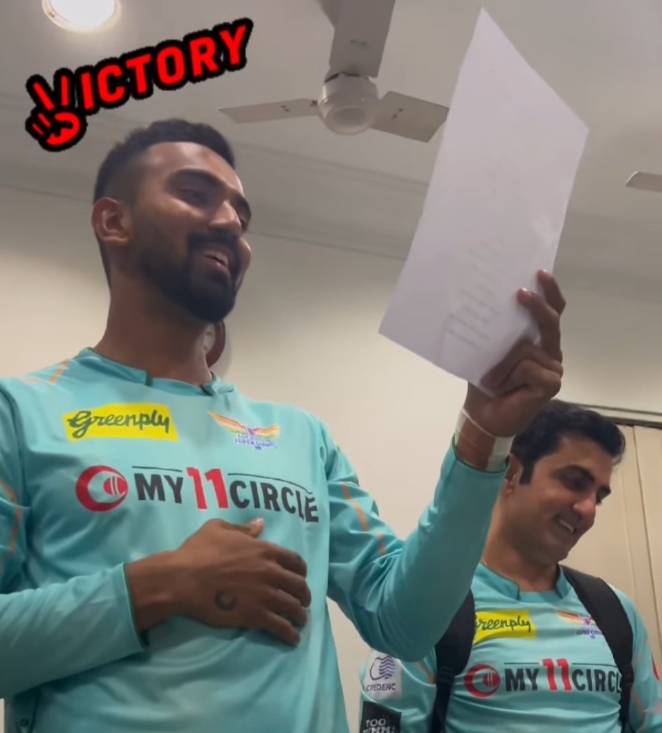 jumankl's tweet photo. Captain &amp; mentor after the match at Taj Vivanta, Mumbai.

@klrahul11 • @GautamGambhir https://t.co/6rV22Xetx0