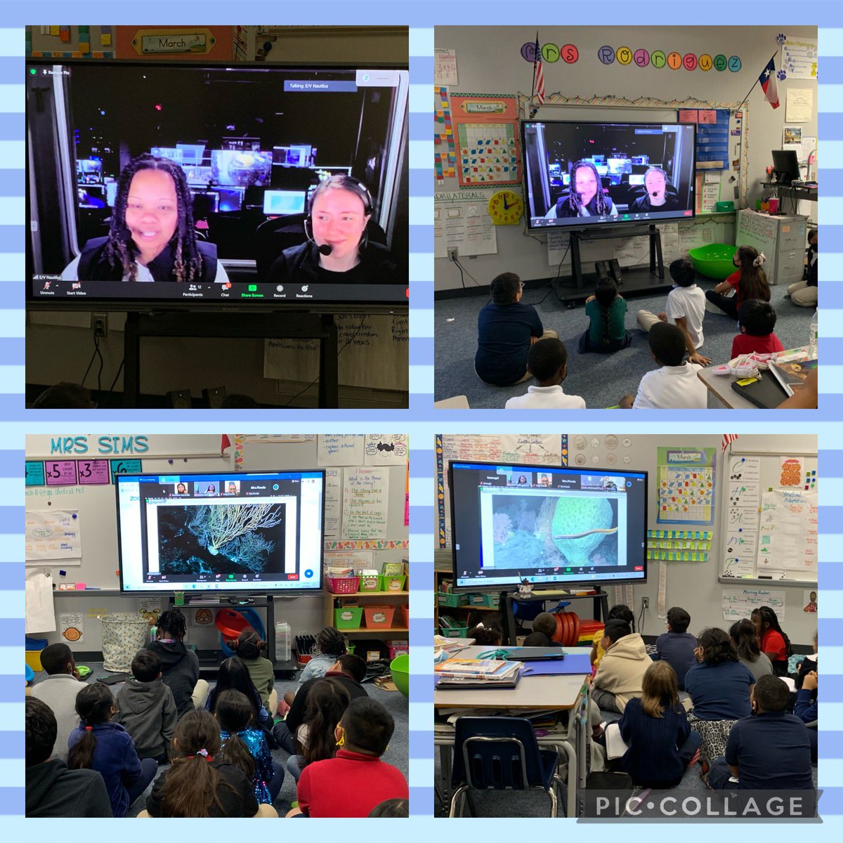 From the ocean into the classroom. Students learned how interesting ocean exploration can be, 💯% engagement❣️ This was such an awesome experience for all 🤗#WeAreHicksElem <a href="/Msbjonesclass/">ℬ𝓇𝒶𝓃𝒹𝓎 𝒥ℴ𝓃ℯ𝓈</a> <a href="/EVNautilus/">E/V Nautilus</a> <a href="/Villalpando_DL/">Ms. Villalpando</a> @SimsPineapples <a href="/HicksTigers/">Hicks Elementary</a> <a href="/AliefScience/">Alief Science</a>