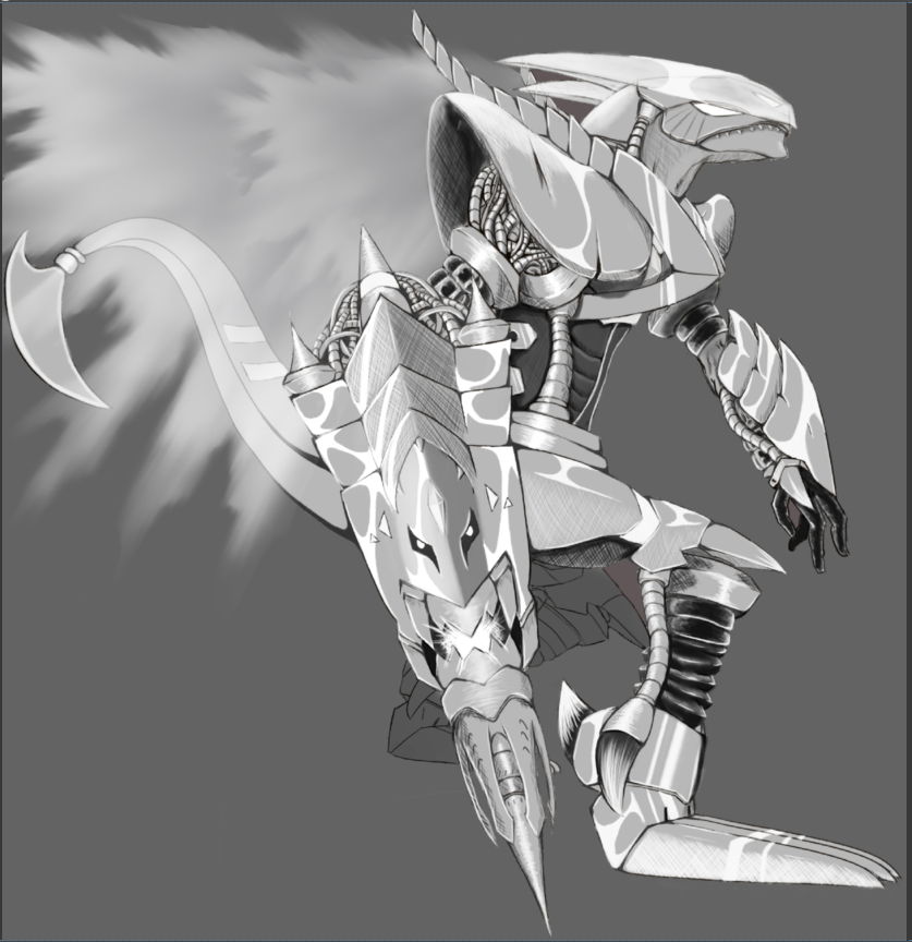 Mamecro's tweet photo. #Digimon 
#darkdragmon v.3 https://t.co/wk0LIK6YMl
