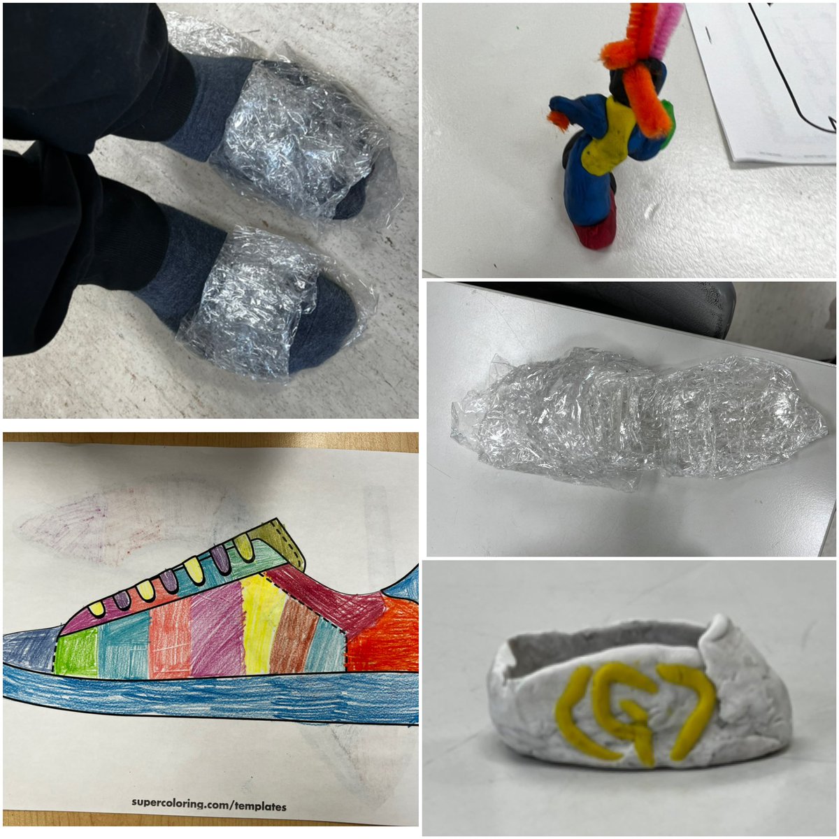 asingh2's tweet image. The grade 5/6 class @GMSRPS really got into our Cinderella #MakerSpace shoe redesign challenge today!