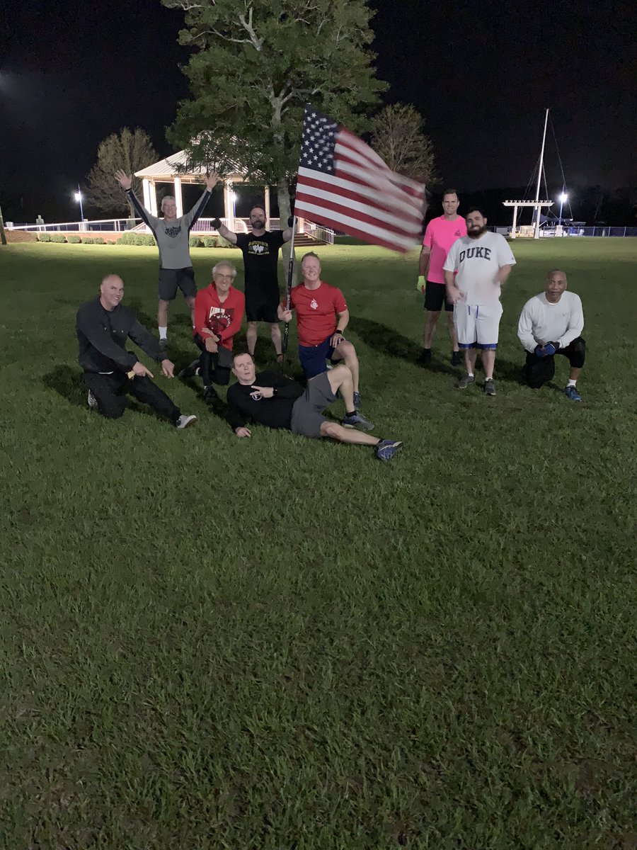 F3Deuce's tweet photo. @F3WashingtonNC 10 men conquered the “pre-Trilateral” Trifecta, 3 circuits of 3 exercises for 4 rounds with some birthday burpees thrown in for Klondike’s 66th birthday. @F3ENC @F3Cornerstone https://t.co/QoJZUXPwHU