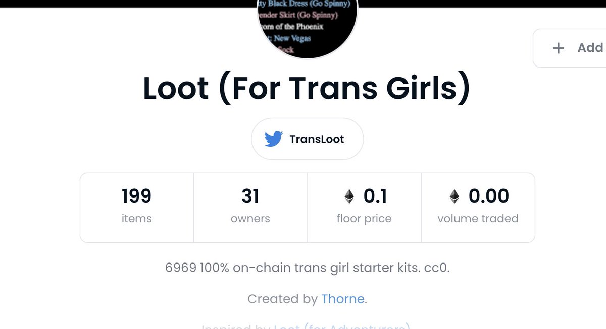 TransLoot's tweet photo. already almost at 200 items! Thank you all SO much! ❤️ https://t.co/osprNGGfDh