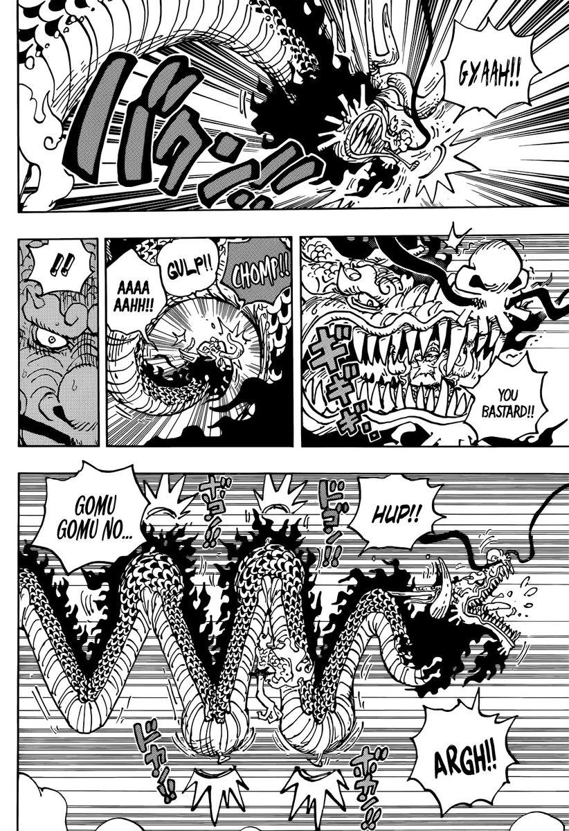 Did not expect vore and inflation in the new one piece chapter. This is not a joke 