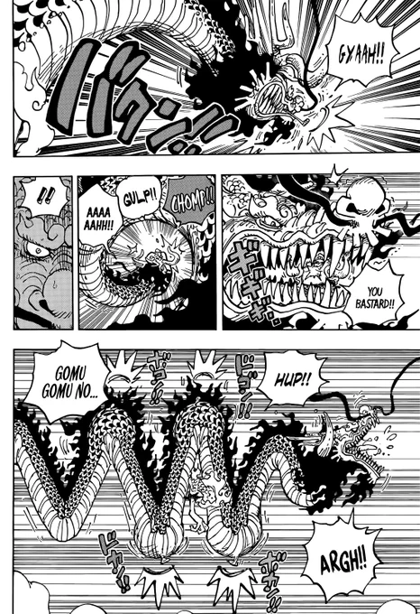 Did not expect vore and inflation in the new one piece chapter. This is not a joke 