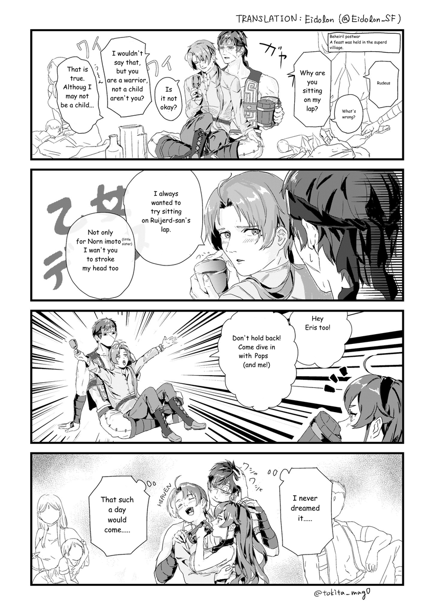 Hi, there is a English version of my fanmanga!
Thanks for translation to Eidolon (@Eidolon_SF )😄 