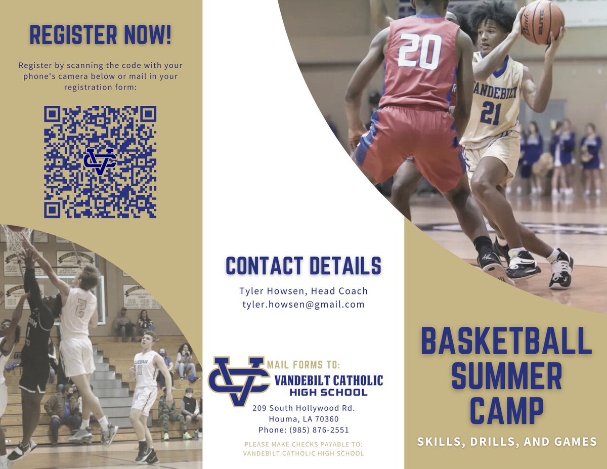 VCHS_BBall's tweet photo. Sign up for Vandebilt Catholic Basketball Camp today! https://t.co/YgWEVg1lVv