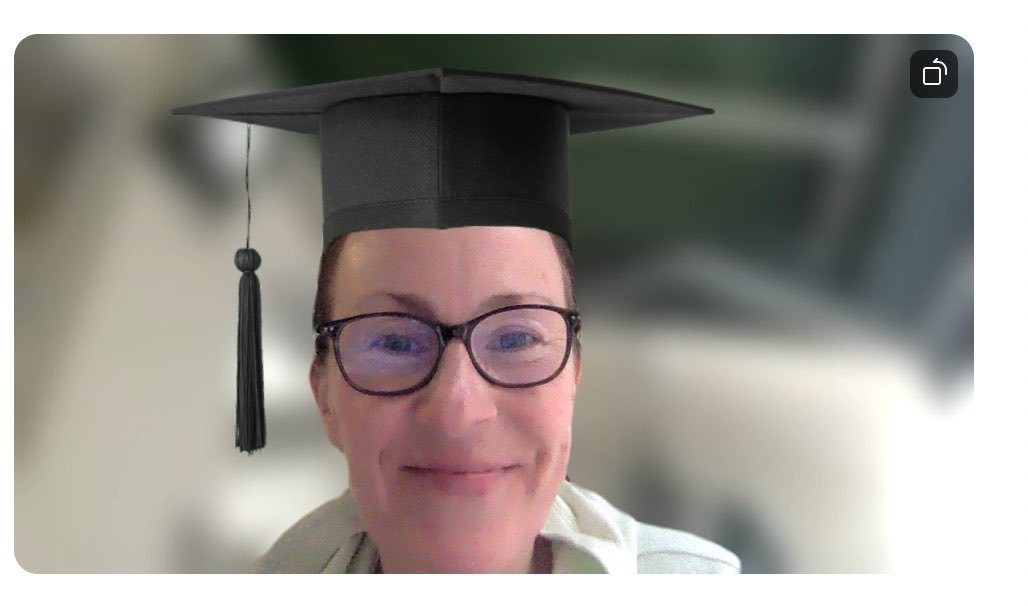 WellnessCoachHK's tweet photo. #FilterfunFriday….Whilst my amazing teaching partner sports a fashionable pizza slice on her head, I decided to optimistically go with dreaming of graduating with my masters in applied positive psychology and coaching psychology #mappcp #nevertoooldtohavefun #fridayfun https://t.co/KKoGmiRTdK
