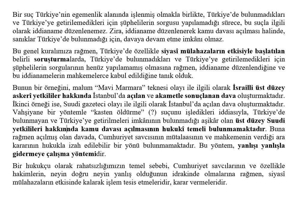 Malum "KAŞIKÇI DAVASI" üzerine ...