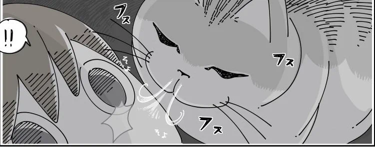 @kyuryuZ ZZZ(。-ω-)ωﾟ=)起きてるにゃ？ねぇ？早く餌ちょうだいって威圧感！
目覚まし鼻息時計！ 
