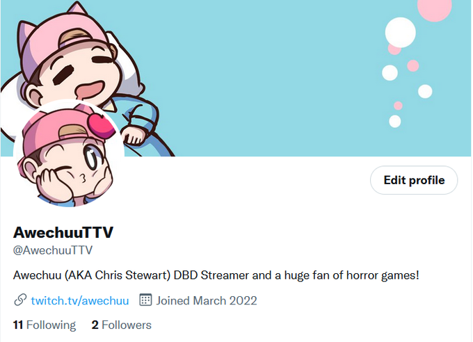 Okay I've made a TTV Twitter to separate my content! Follow @AwechuuTTV   DW, y'all will get a Pic tomorrow<a href="/tag/newprofilepic"class="tags"><span>#newprofilepic</span></a>