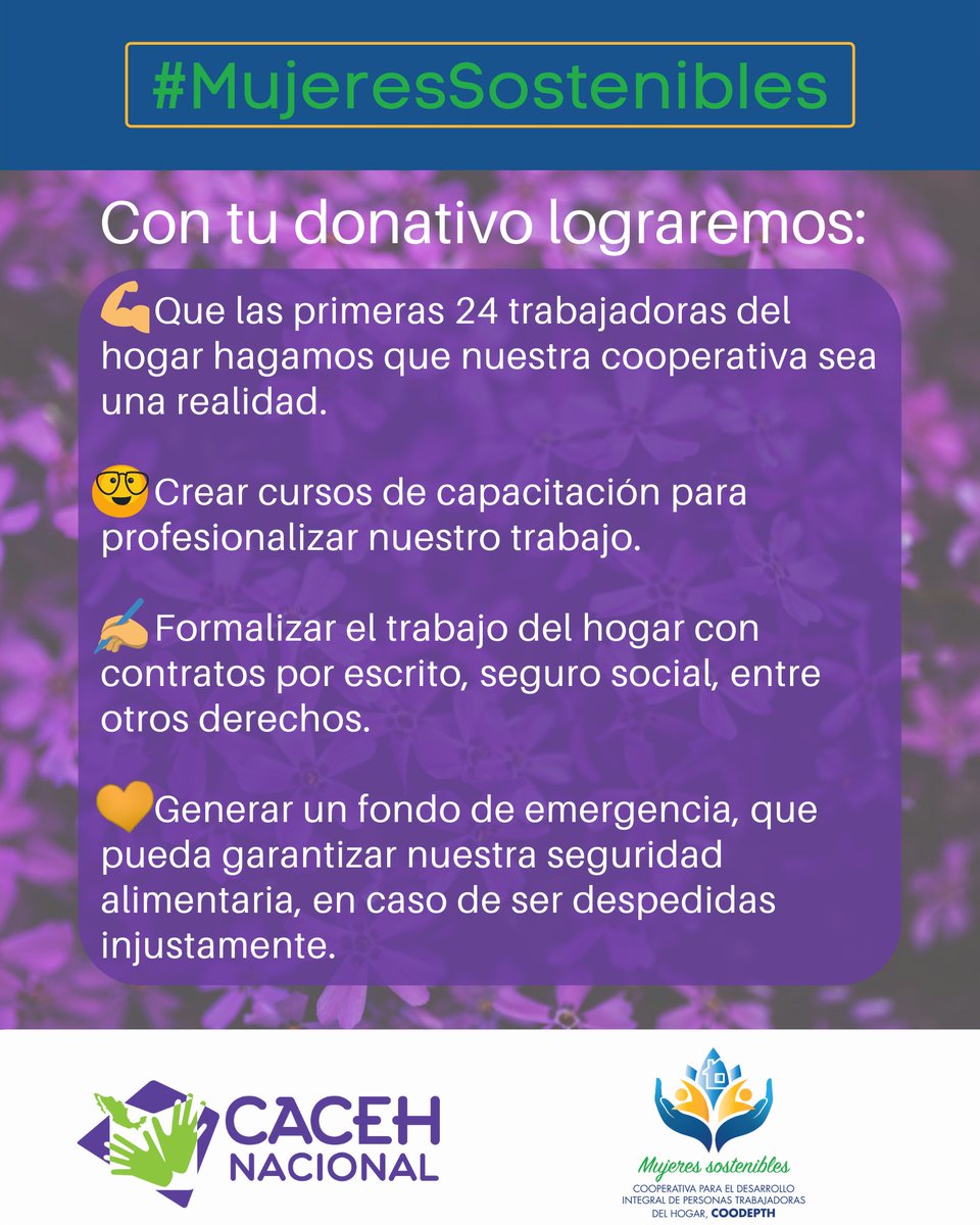 CACEHNACIONAL's tweet photo. 📣 Estamos a un par de horas de terminar la campaña de recaudación #MujeresSostenibles. ¿Te gustaría apoyarnos? Aún estás a tiempo de donar 😁
La información de la #COODEPTH y la opción para donar en el siguiente link 👇🏻👇🏻 en #GoMujeres2022

https://t.co/9fZUhp9Oi1 https://t.co/zTQ7tPJEOH