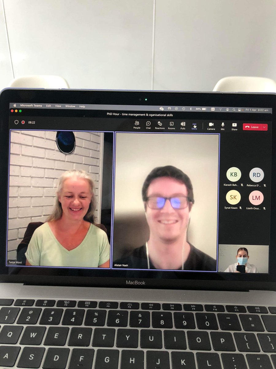 NCARD_research's tweet photo. Great #PhDhour session this morning with @butler_ward on how to best manage our time! #PhDChat #AcademicChatter https://t.co/O3AS4kjToE