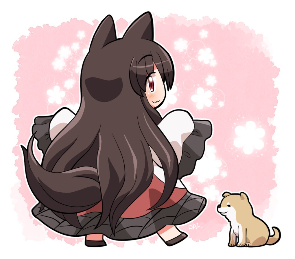 今泉影狼 「いn…家庭用おおかみをご照覧あれ🐺🐕 #おは東方 」|六合ダイスケ@春例大祭う12bのイラスト