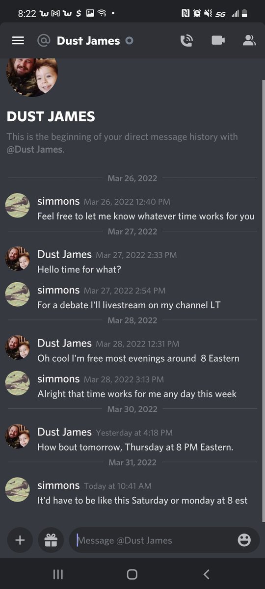 AntiLassalle's tweet photo. Grown men want me to debate on a Thursday at 4:30pm and after I cancel at 10 in the morning because I have work. I hit them up on Discord after they sneak diss me to their 100 viewer audience me and Jason built up by promoting and get no response. Dengism. https://t.co/kHATRRvH9c