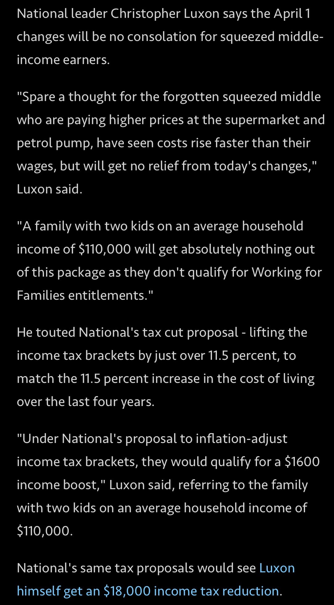 Ineanderthal on twitter nznationalparty except your tax policy gives