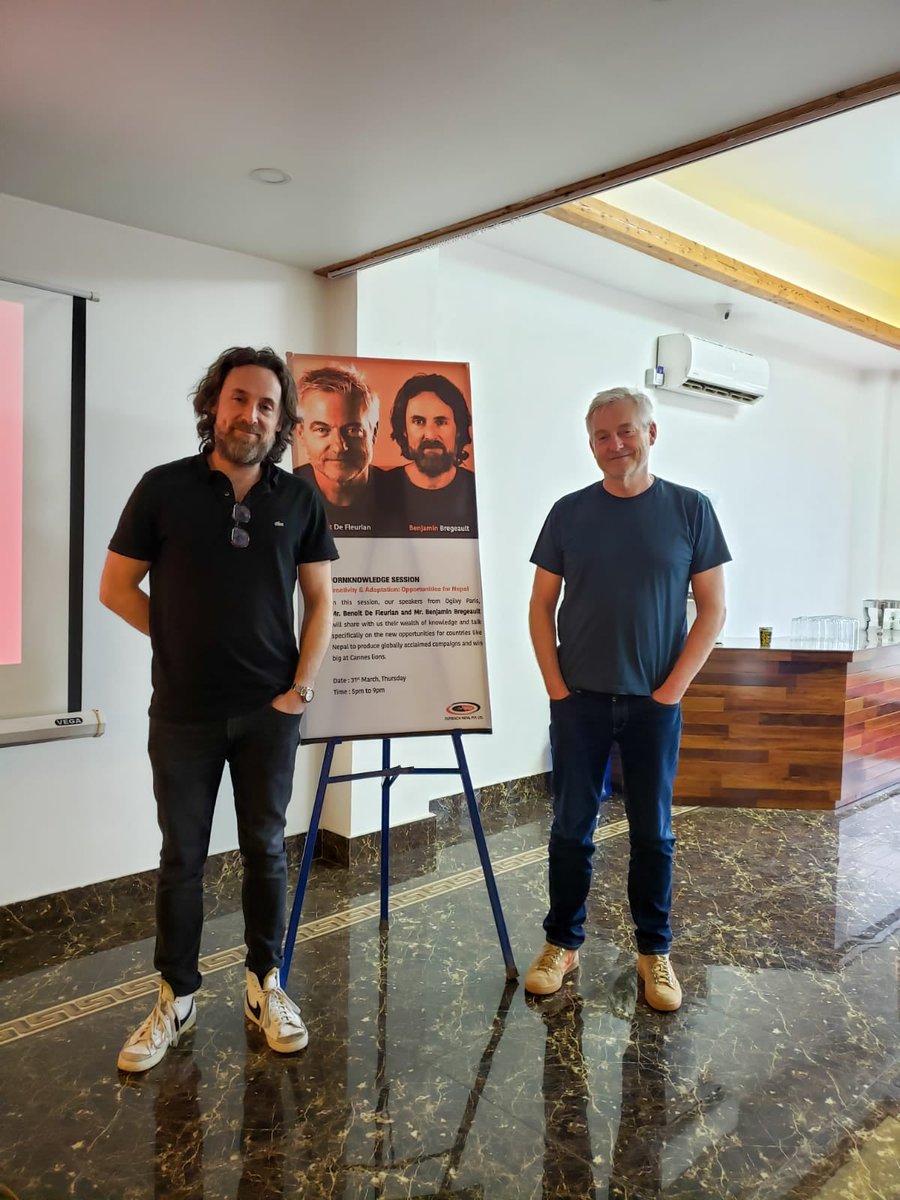 Outreachnepal's tweet photo. #ORNKnowledge Session: EVERYONE CAN WIN BIG AT CANNES. Speakers from Ogilvy Paris, Benoit & Benjamin shared their wealth of knowledge and talk specially on the new opportunities for countries like Nepal to produce globally acclaimed campaigns and WIN BIG AT CANNES LIONS #Outreach https://t.co/rrjqR4w8KE