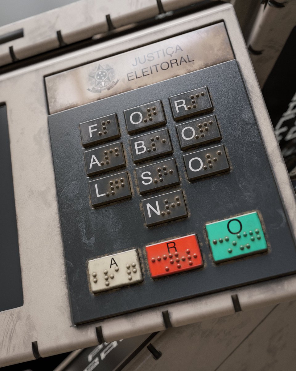 teolfe's tweet image. Vamo com a classe. Sem tempo pra esse povo. 🔥
(Lembrando que não é só sobre a urna...)
#DesignAtivista e #TitulodeEleitor #octane #blender