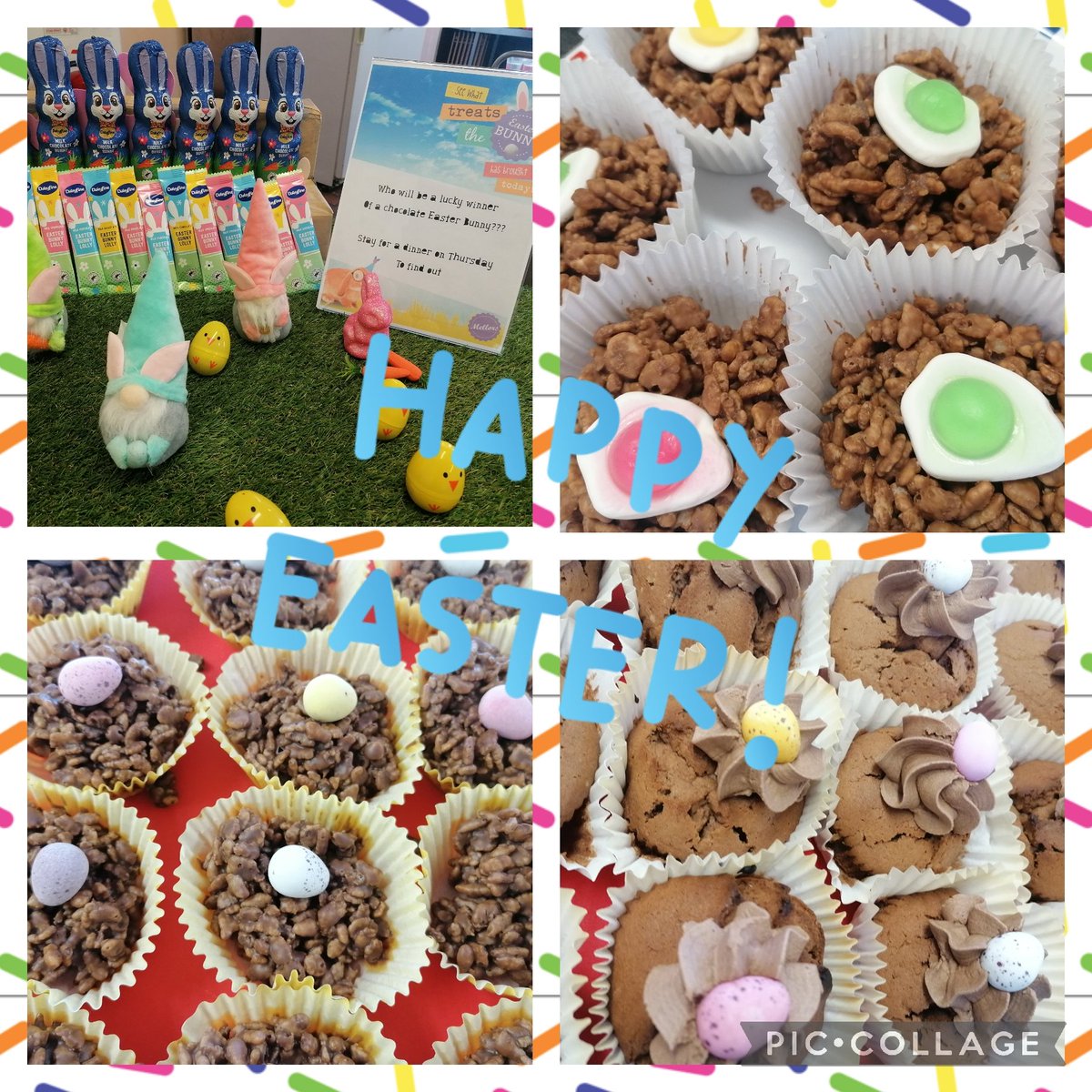 chelle_t1983's tweet photo. The Easter Bunny hopped by a little early with treats for the children at #teamlordsgate. Our dairy free children loved having their own special easter nests. 🐣🐰
@mellorscatering @Juliehorrocks3 @ElaineL33583821 https://t.co/FWKlJNEV08