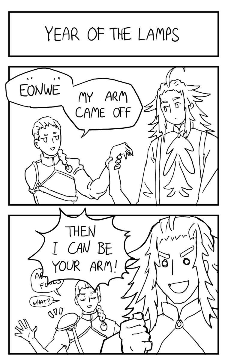 Tatara_Tarou's tweet photo. April Fools comics for 2022!
#Mairon #Eonwe #Melkor
1/2 https://t.co/AiI6Dex9Kc