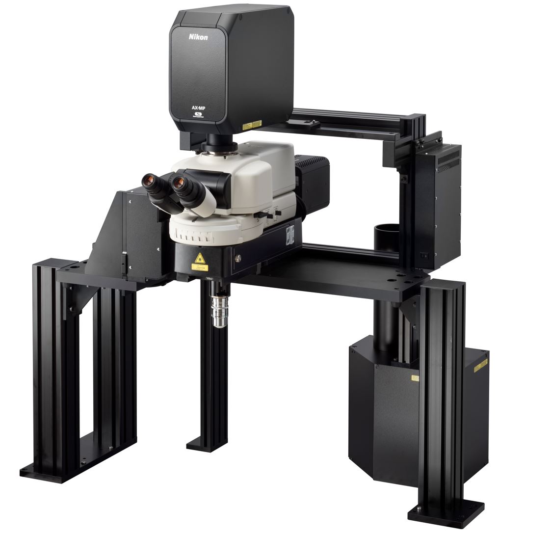 The New Nikon AX R MP multiphoton system has an optional tilting nosepiece that allows users to orientate the objective without needing to reposition the sample/animal. shorturl.at/ovHVY