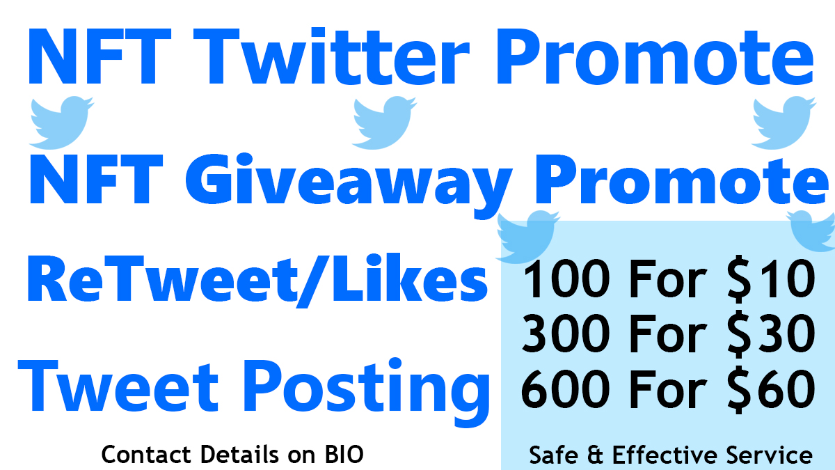 Promote NFT on Twitter. Big Twitter share. Order ⏬
fiverr.com/googleplusons/…