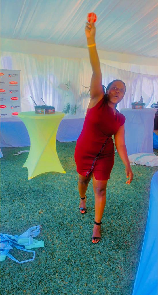 HMauritia's tweet photo. Meet the maiden over bowler in a T20game🙈 @CricketUganda is very excited about our new sponsor  @PlasconUganda &amp;I just want 2 thank you 4 being part of our joint family. I know that yr team played no small role in making this deal possible. we look 4wd 2 a long &amp;fruitful r'ship https://t.co/XpqU4QL7Es