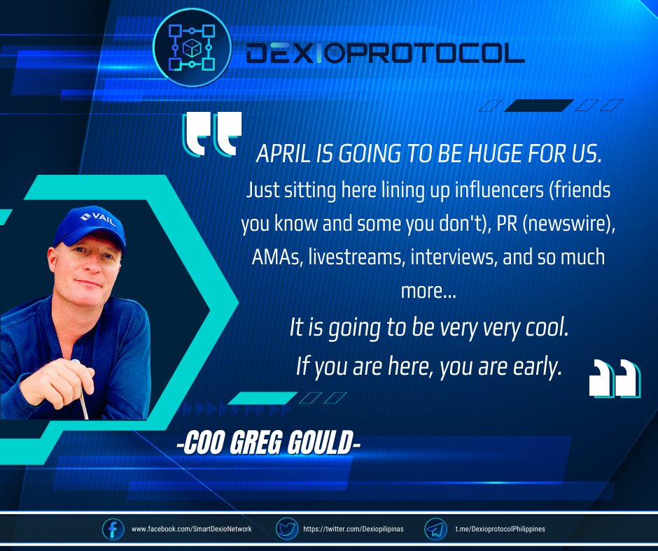DEXIOPILIPINAS's tweet photo. AND just like that.. it's APRIL.. but certainly not April Fools day y'all!!
#DexioRevolution #Dexioprotocol #DexiHunter #DexiKnights #DexiDragons #DexiCarnival #DexiCash #Dexi #DexiMarketplace #DexiSwap #Dxg #DexiWallet #NFTGaming #NFTs @dexioprotocol @dexonian @DonReyke https://t.co/HdLn8sPHfI
