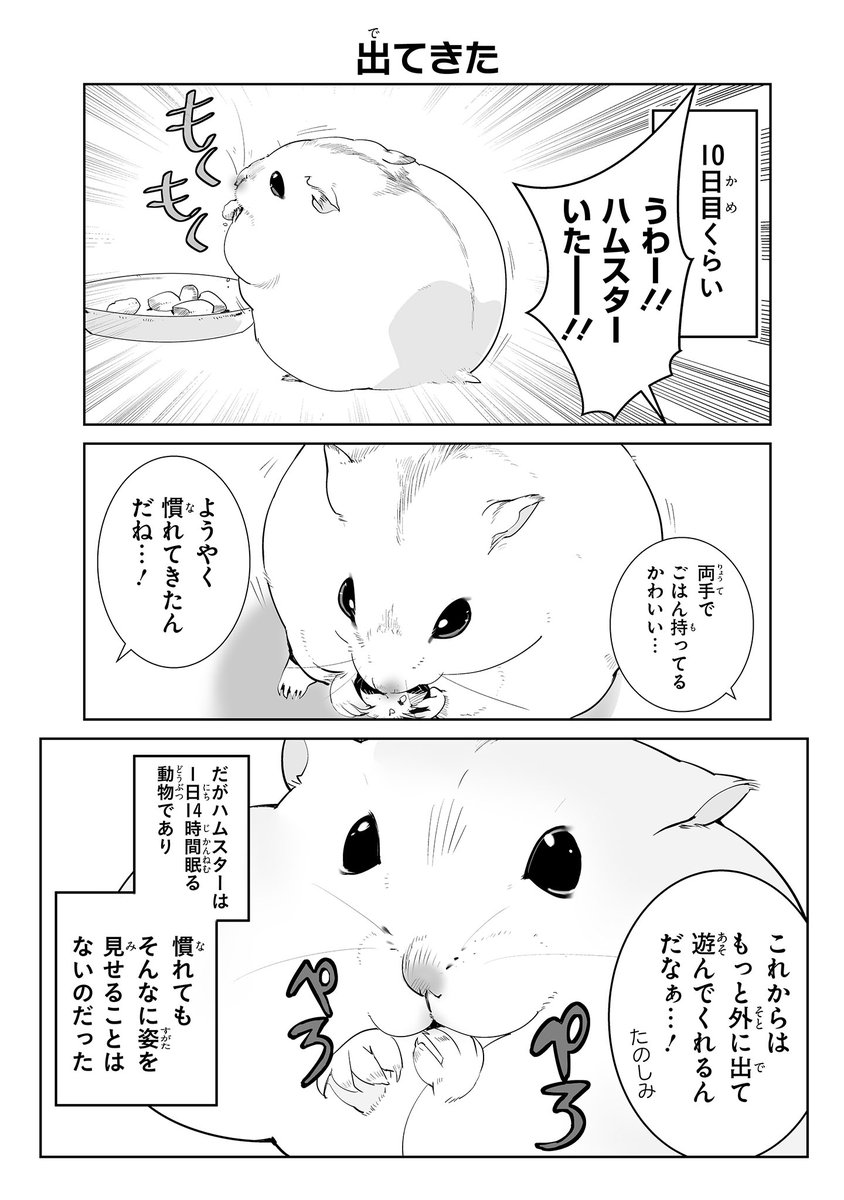 本日よりジーンピクシブさんでハムスター漫画が連載開始となりました～
ネタはだいたい同じですが全て描き下ろしとなっております。
よろしくはむはむです～
#ハムスター漫画 #ジーンピクシブ 