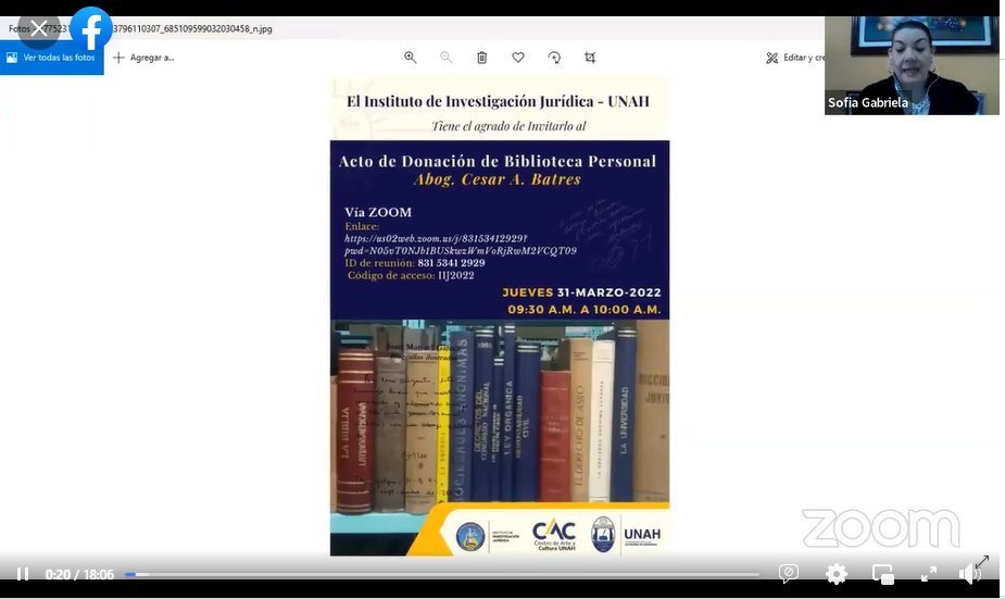 iij1969's tweet photo. Acta de Donación de Biblioteca Personal Abog. Cesar A. Batres a la Biblioteca del @iij1969, por su hijo el Abog. Carlos Batres Mejía https://t.co/tXqneIvozH