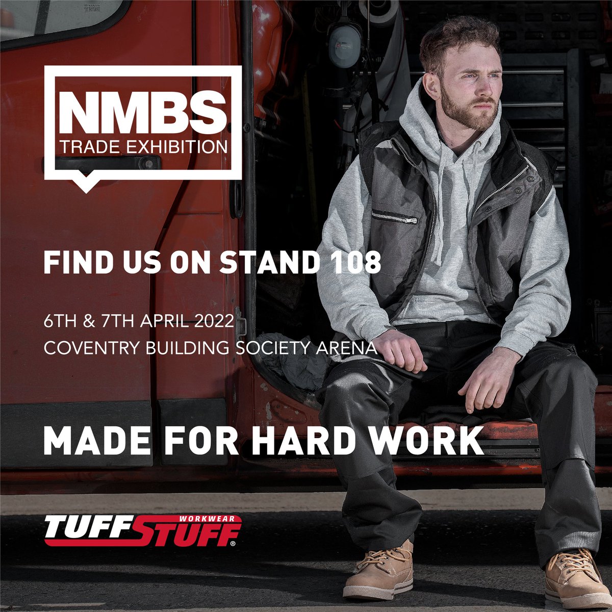 md_tuffstuff's tweet photo. 5 days to go. Looking forward to seeing everyone #nmbsexhibition come see us on stand 108 @TuffStuff_UK @NationalMerch #workwear https://t.co/Qkn9QwGLKH
