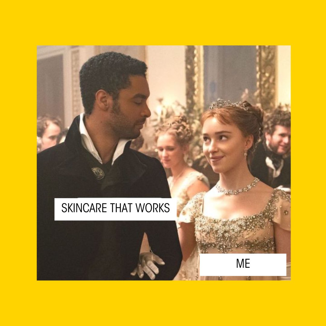clearskindays's tweet photo. A match made in heaven💛 We’re loving the new season of Bridgerton, are you watching it?🙌 

#clearskindays #bridgerton #bridgertonmeme #skincare #bridgertonS2 https://t.co/Mnv2XdjelM