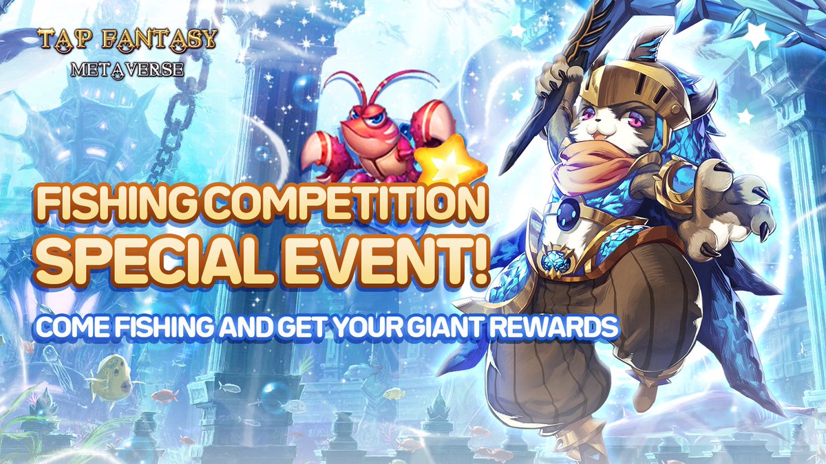 #TapFantasy Fishing Competition Special Event has come!🤡
🙋🏻‍♀️Exclusive rewards🦞 are waiting for ya!
😈Come check this out!!!😈
📌Medium Link:link.medium.com/mpZ2yz6VRob
☝️Maybe a puzzle is in the article🤔?☝️