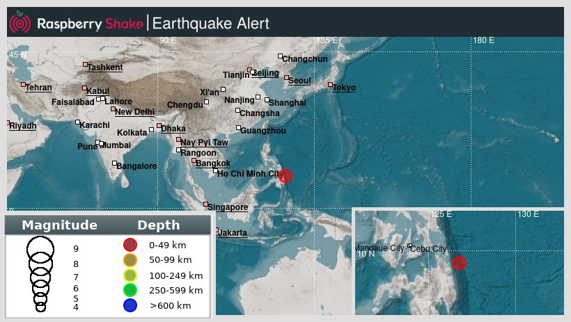 raspishakEQ's tweet photo. Preliminary M5.0 #earthquake 67km/42miles from #Bayabas, in #Philippines, 2022-04-01 09:31 UTC by @raspishake network.
Join the largest #CitizenScience #seismograph community ➡️ https://t.co/Y5O0dgJqJF
EVENT ➡️ https://t.co/4MPyM6xLDa https://t.co/EoFZY3jpdK