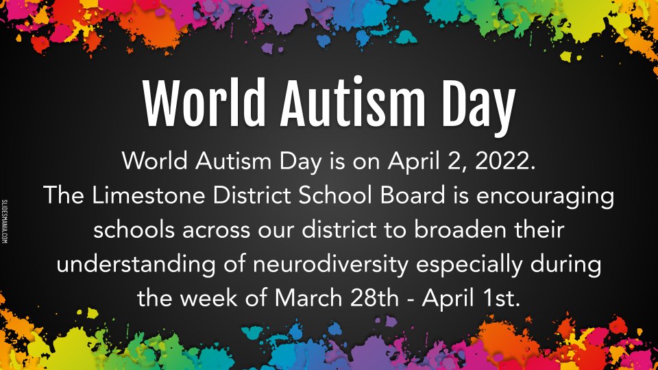 World Autism Day is an opportunity for positive action, to learn about autism and how we can all make our communities better and more inclusive places for people on the autism spectrum.  #WorldAutismDay2022 #celebratethespectrum