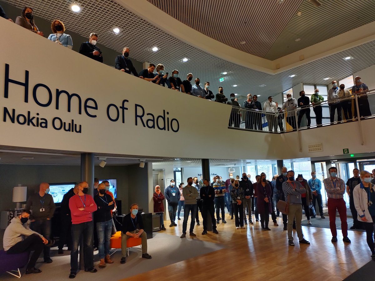 OlliLiinamaa's tweet photo. #BackToSite event at @nokia Oulu #HomeOfRadio with special twist of feeling like a winner, boosted by #Kärpät. https://t.co/zUWKxecvqY