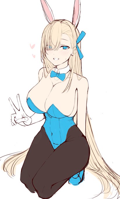 超健全なバニーアスナ描いてる… 