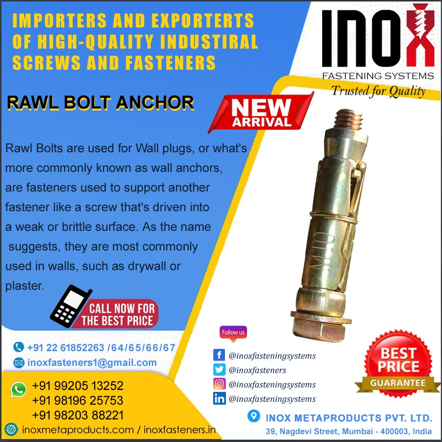 inoxfasteners's tweet photo. INOX FASTENING SYSTEMS
Trusted for Quality
Importers, Exporters , Wholesalers of All Types of Industrial Fasteners -
#inoxfasteners #woodinsertnut #hexheadselfdrillingscrew #insertnuts #nut #inoxfasteningsystemsprivatelimited #inoxscrewsfasteners #ifsfasteners #inoxfastening https://t.co/wkW1Wuktz9