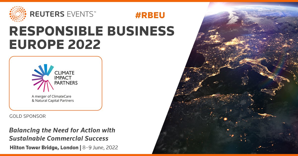 Reuters Events Sustainable Business (@revents_sustbiz) on Twitter photo We are very pleased to have @NatCap_Partners and <a href="/ClimateCare/">ClimateCare</a>, a Climate Impact Partners company join as our Gold Sponsors at Responsible Business Europe 2022 (8-9th June, London): bit.ly/3NDi8g8
#RBEU #biodiversity We are very pleased to have @NatCap_Partners and <a href="/ClimateCare/">ClimateCare</a>, a Climate Impact Partners company join as our Gold Sponsors at Responsible Business Europe 2022 (8-9th June, London): bit.ly/3NDi8g8
#RBEU #biodiversity
