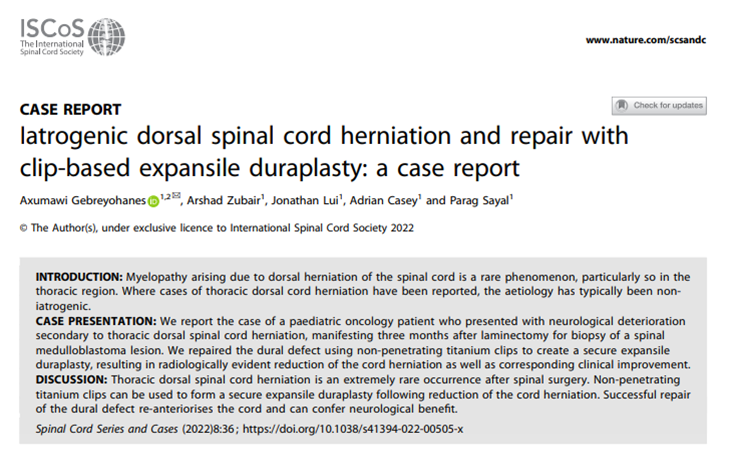 Spinal Cord Series and Cases tweet media