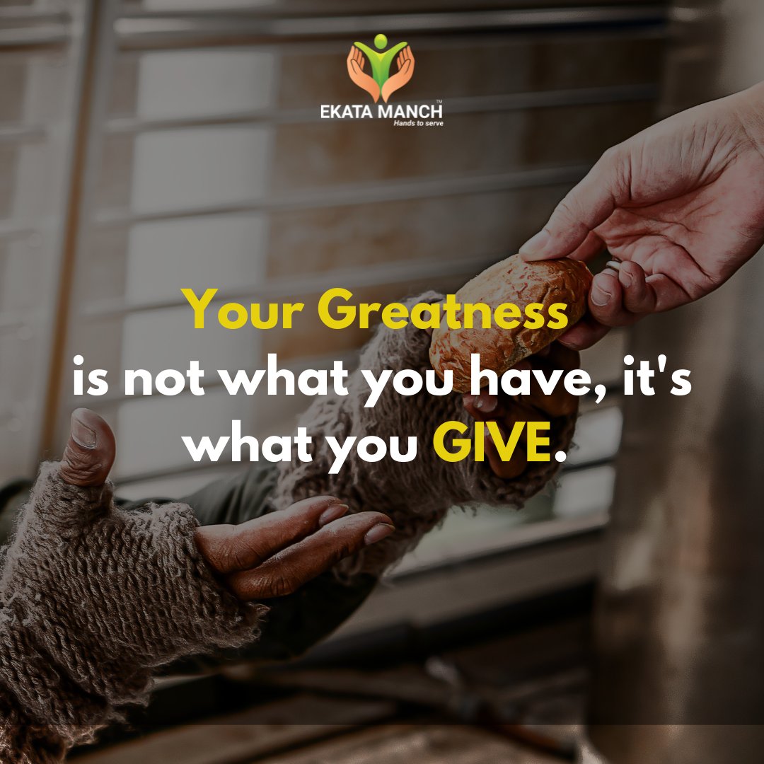 ekata_manch's tweet photo. Helping others is the best thing you can do in life. Even the smallest help to someone can make their day. Let us all try to be better people and help the ones in need! Stay Kind to everyone!

 #ekatamanch #ngomumbai #nonprofitorganization  #greatness #helptheneedy #stayhelpful https://t.co/wGKnlZBeSB
