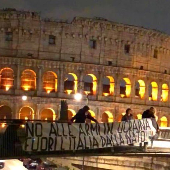 ItMagnitudo's tweet photo. 🔴 NO ALLE ARMI ALL’UCRAINA
FUORI L’ITALIA DALLA NATO #Nato #Ucraina️ https://t.co/e1EpUBL6p3